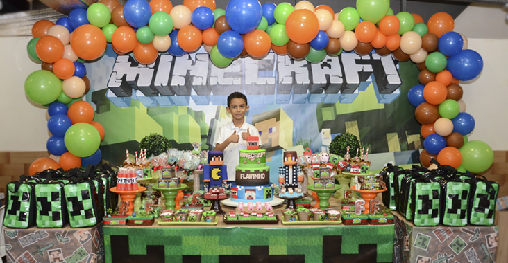 Decoração Minecraft: faça da festa de aniversário uma verdadeira