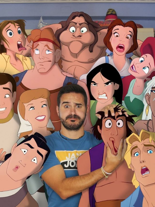 Artista cria cenas com personagens da Disney